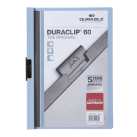 Durable Duraclip chemise à clip A4 pour 60 pages - bleu 220906 310143