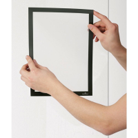 Durable Duraframe Sun cadre d'affichage A4 auto-adhésif (2 pièces) - noir 484101 310181