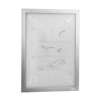Durable Duraframe WALLPAPER cadre d'affichage A4 autocollant - argent 484323 310214