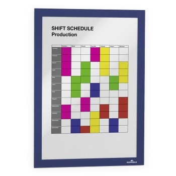 Durable Duraframe cadre d'affichage A4 auto-adhésif (2 pièces) - bleu 487207 310017 - 1