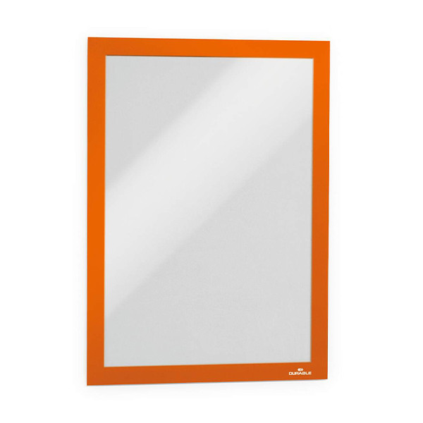 Durable Duraframe cadre d'affichage A4 autocollant (2 pièces) - orange 487209 310201 - 1