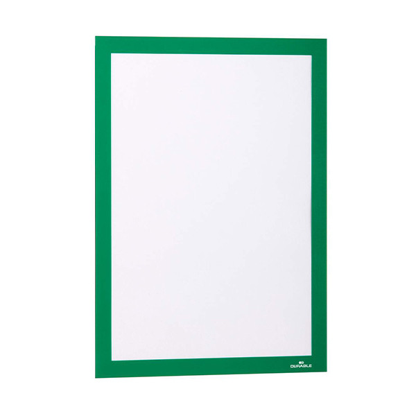 Durable Duraframe cadre d'affichage A4 autocollant (2 pièces) - vert 487205 310200 - 1