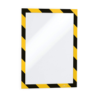 Durable Duraframe cadre d'affichage adhésif A4 (2 pièces) - noir/jaune 4944130 310241
