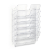 Durable Flexiplus porte-brochures mural 6 compartiments format paysage transparent 310295 - 1
