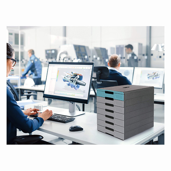 Durable Idealbox Pro module de classement (7 tiroirs) - bleu 776306 310253 - 3