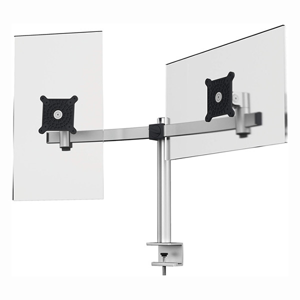 Durable Pro bras d'écran pour 2 écrans (avec pince) - argent 508523 310266 - 2