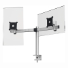 Durable Pro bras d'écran pour 2 écrans (avec pince) - argent 508523 310266 - 2