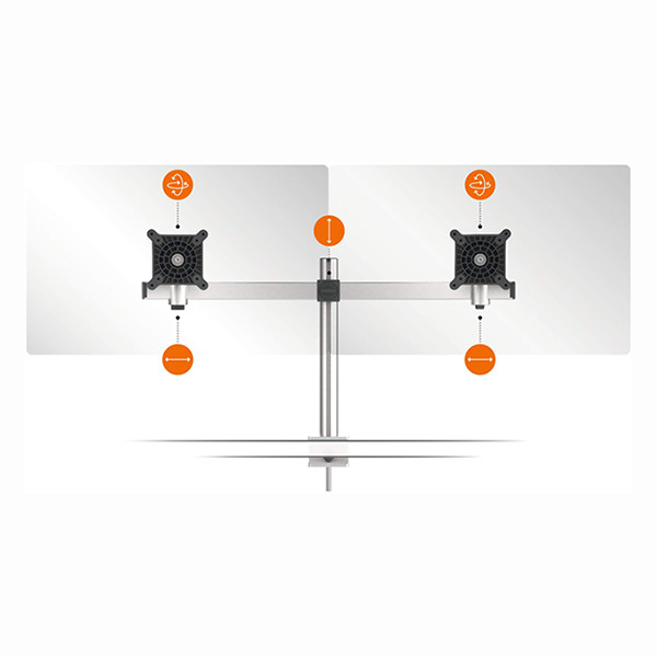 Durable Pro bras d'écran pour 2 écrans (avec pince) - argent 508523 310266 - 7