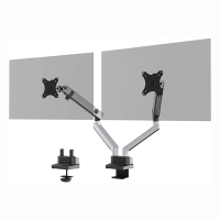 Durable Select Plus bras d'écran pour 2 écrans (avec pince et oeillet) - argent 509723 310268