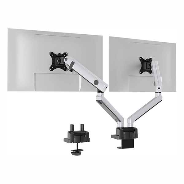 Durable Select Plus bras d'écran pour 2 écrans (avec pince et oeillet) - argent 509723 310268 - 2