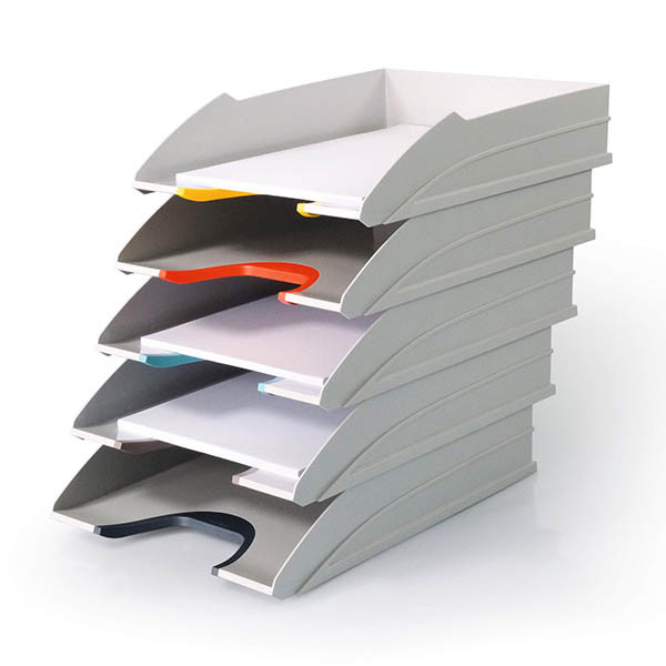 Durable Varicolor bac à courrier (5 pièces) - blanc/coloré 310294 - 2