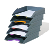 Durable Varicolor bac à courrier (5 pièces) - gris/coloré 310293 - 2