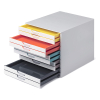 Durable Varicolor module de classement (10 tiroirs) - blanc/coloré 763027 310159 - 5