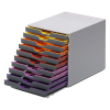 Durable Varicolor module de classement (10 tiroirs) - multicolore 761027 310125 - 4