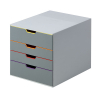 Durable Varicolor module de classement (4 tiroirs) - gris/coloré 760427 310155 - 1