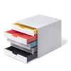 Durable Varicolor module de classement (5 tiroirs) - blanc/coloré 762527 310158 - 5