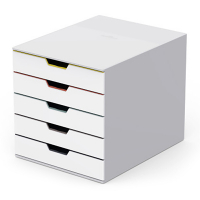 Durable Varicolor module de classement (5 tiroirs) - blanc/coloré 762527 310158