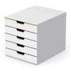 Durable Varicolor module de classement (5 tiroirs) - blanc/coloré