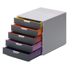 Durable Varicolor module de classement (5 tiroirs) - gris/coloré 760527 310156 - 4