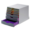 Durable Varicolor module de classement (7 tiroirs) - gris/coloré 760727 310157 - 5