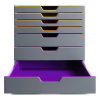 Durable Varicolor module de classement (7 tiroirs) - gris/coloré 760727 310157 - 7