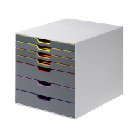 Durable Varicolor module de classement (7 tiroirs) - gris/coloré 760727 310157