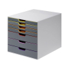 Durable Varicolor module de classement (7 tiroirs) - gris/coloré 760727 310157 - 1