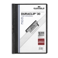 Durable chemise à clip A4 pour 30 feuilles - noir 220001 310040