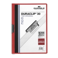 Durable chemise à clip A4 pour 30 feuilles - rouge 220003 310042