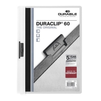 Durable chemise à clip A4 pour 60 feuilles - blanc 220902 310046