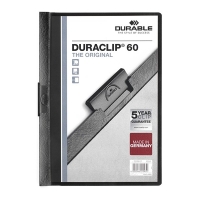 Durable chemise à clip A4 pour 60 feuilles - noir 220901 310045