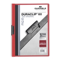 Durable chemise à clip A4 pour 60 feuilles - rouge 220903 310047