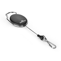 Durable enrouleur style avec mousqueton noir 832701 310009