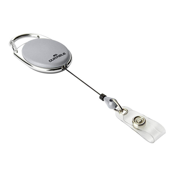 Durable mécanisme de déroulement avec fermeture à bouton-poussoir (10 pièces) - gris 832410 310096 - 1