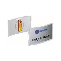 Durable porte-badge avec aimant 75 x 40 mm (25 pièces) 812319 310076