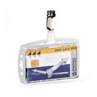 Durable porte-badge avec clip 87 x 54 mm (25 pièces) 800519 310088