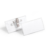 Durable porte-badge avec clip et épingle 75 x 40 mm (25 pièces)