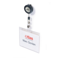 Durable porte-badge avec enrouleur 60 x 90 mm (10 pièces) 813819 310083