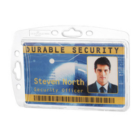 Durable porte-badge sans lacet textile 85 x 54 mm (10 pièces) 890519 310089