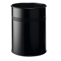 Durable poubelle en métal perforé (15 litres) - noir 330001 310272