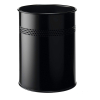 Durable poubelle en métal perforé (15 litres) - noir