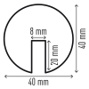 Durable profilé de protection pour angle E8R 1126130 310263 - 3