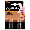 Duracell MN2400 piles AAA 4 pièces