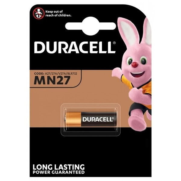 Duracell MN27 / 27A pile (1 pièce) A27 A27BP ALK27A B-1 CA22 ADU00051 - 1