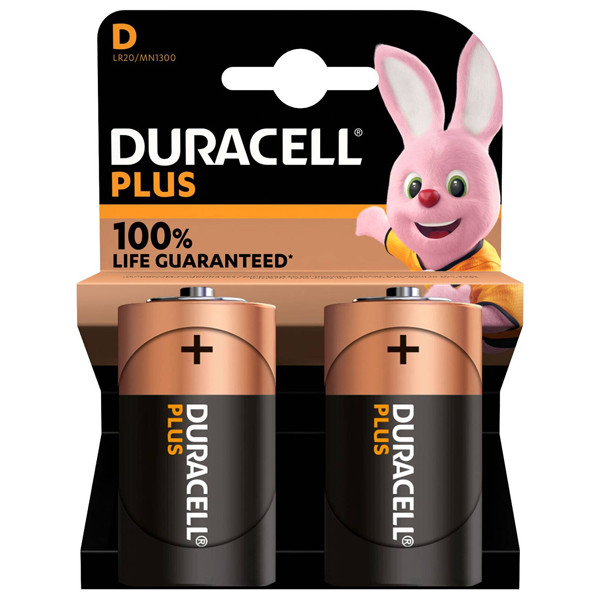 Duracell Plus D MN1300 pile 2 pièces MN1300 204506 - 1