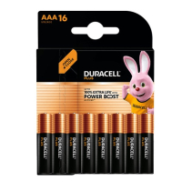 Duracell Plus Power Boost 100% Extra Life AAA / MN2400 / LR03 pile alcaline (16 pièces) ADU00404