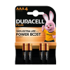 Duracell Plus Power Boost 150% Extra Life pile AAA MN2400 4 pièces