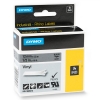 Dymo 1805413 IND Rhino ruban d'étiquettes vinyle 12 mm (d'origine) - noir sur gris 088620 - 1