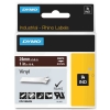 Dymo 1805424 IND Rhino ruban d'étiquettes vinyle blanc sur marron 24 mm (d'origine) 088662 - 1