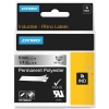 Dymo 1805441 IND Rhino ruban d'étiquettes polyester permanent 6 mm (d'origine) - noir sur métallique